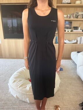 Givenchy Black Sleeveless Midi Dress